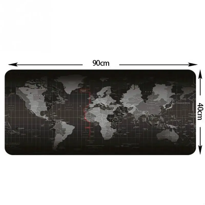  HHD-GJ World Map Speed Version Large Gaming Mouse Pad Gamer Locking Edge Mouse Keyboards Mat Grande