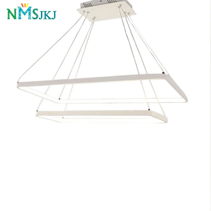

Modern Design for Living Room Rectangle Chandelier 3/2/1 Different Size Combinations! Art Slim LED Lighting Ceiling Lamp