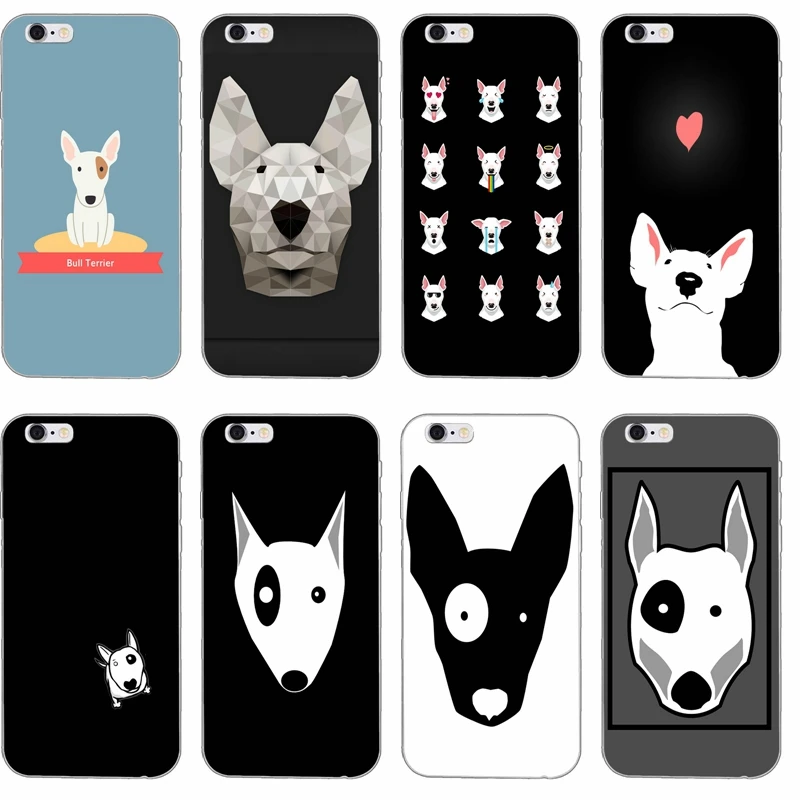 

bull terrier dog puppies Silicone TPU Soft phone case For Apple iPhone 4 4s 5 5s 5c SE 6 6s plus 7 7plus 8 8plus X