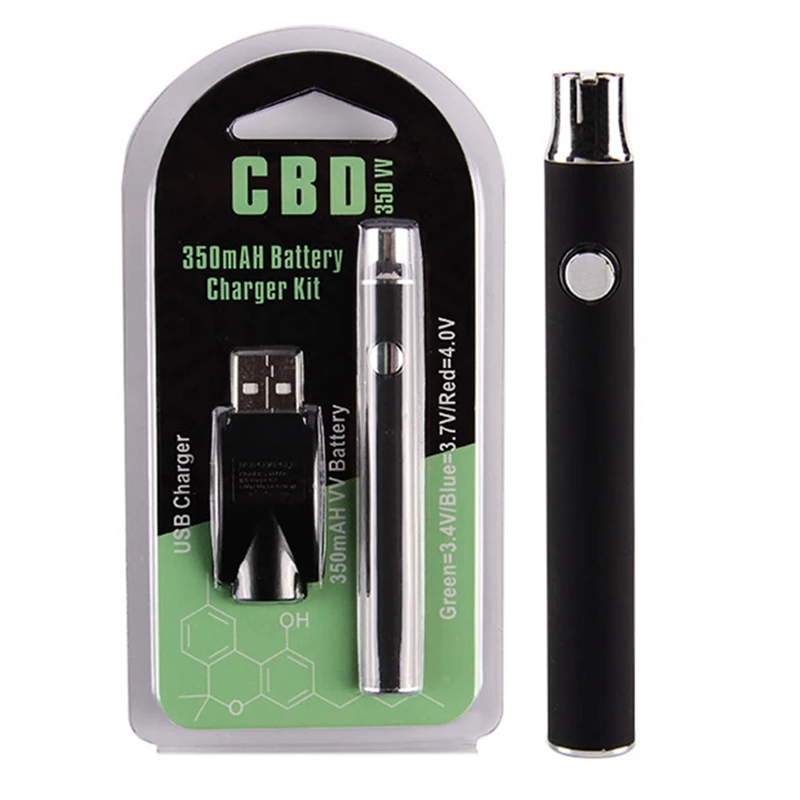 

1 Set Preheat Battery 510 Button Adjust Voltage Battery 350mah CBD Cartridge Tank Fit With Ce3 Vape Vaporizer Pen