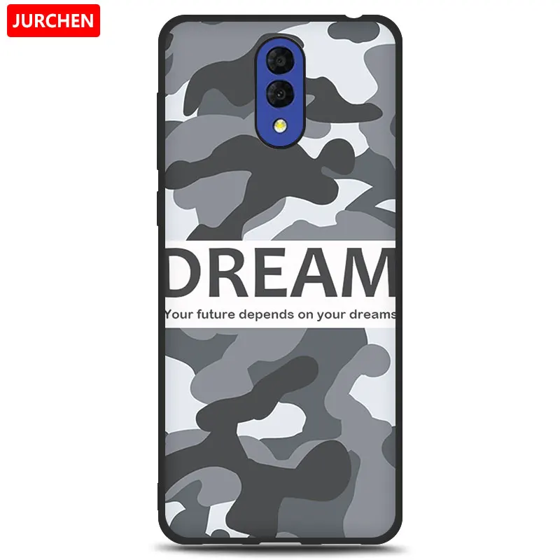 JURCHEN Case For Alcatel 3L Case Soft Tpu Silicone Back Cover For Alcatel 3L 3 L Case Cover Funda Printing Bag Cartoon - Цвет: 35