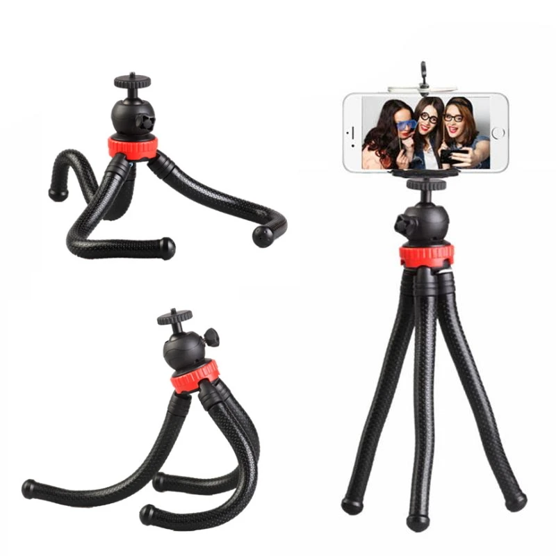 Portable Tripod Flexible Octopus Phone Travel Mobile Phone Stand Bracket Monopod Mount Holder