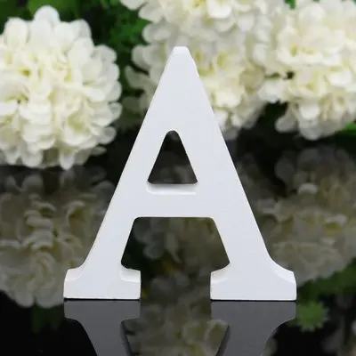 8cm White Wooden LOVE Wedding Sign Romantic Wedding Decoration DIY Marriage LOVE Letters Photography Props Rustic Wedding Decor - Цвет: A