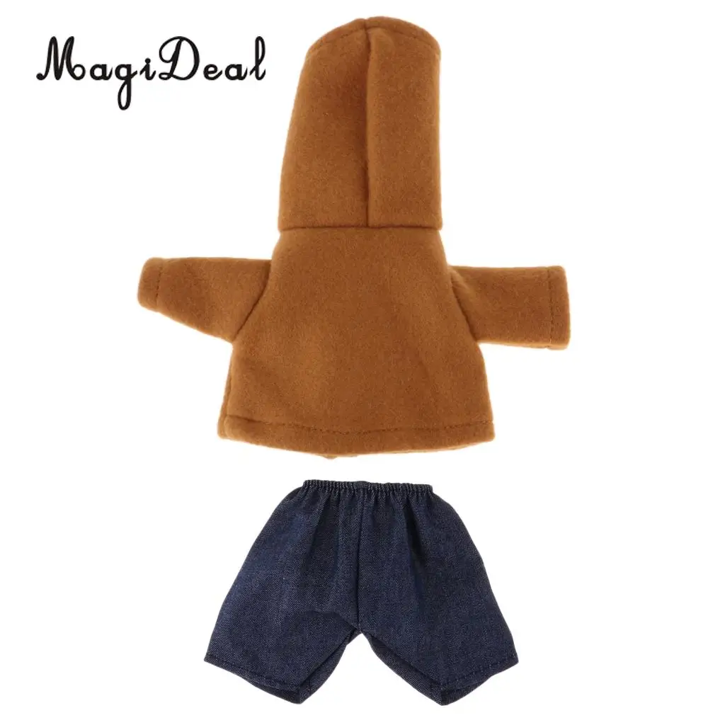 Adorable Doll Hooded Clothes Pants Set For 25cm Mellchan Girl Dolls Clothes Christmas Gifts