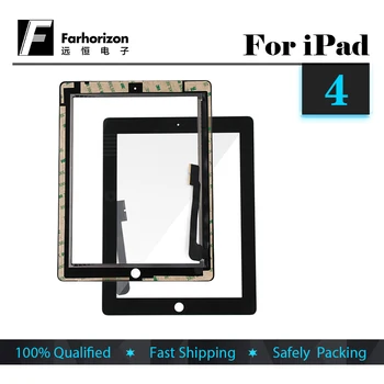 

100 PCS Glass For iPad 4 LCD Touch Screen Digitizer Front Panle Replacement Crack Repair & Free DHL Shipping
