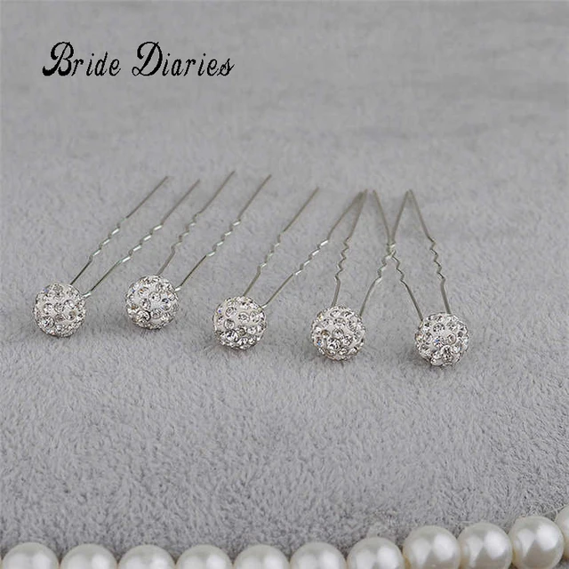 Bride Diaries 5 Pcs U Shape Hair Sticks Clip Vintage Pins Bride Diaries 5 Pcs U Shape Hair Sticks Clip Vintage Pins Wedding Accessories Rhinestone