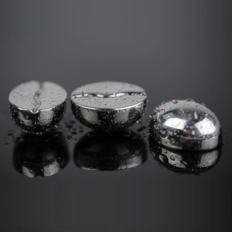 304 Stainless Steel Whiskey Cooler Wine Cooling Stones Ice Cubes Coffee Bean Shaped Stone Glacier Chillers Drink Cooling Tools
