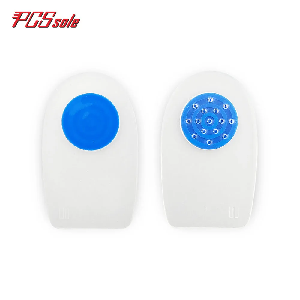 PCSSOLE sillicone Gel Plantar Fasciitis Heel Support Pad for Shoes inserts shock absorption invisible transparent 0.8cm
