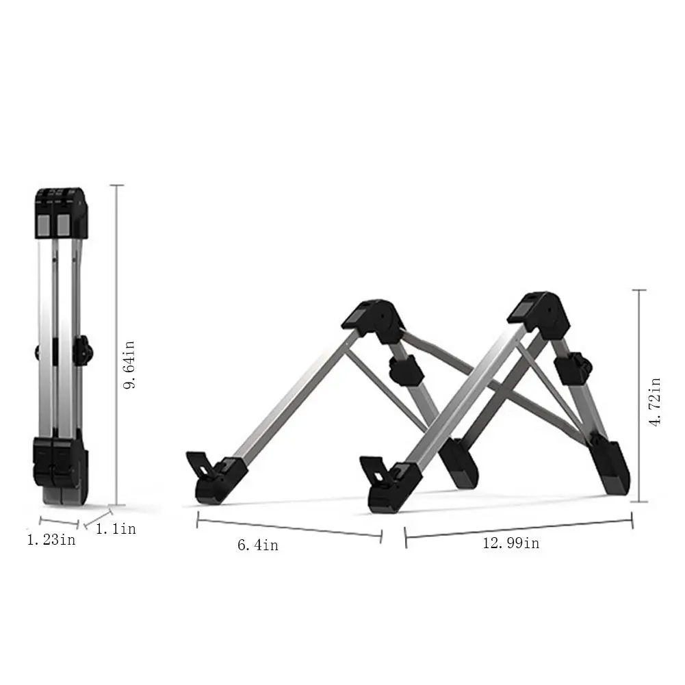 Алюминий сплава регулируемый ноутбук настольная подставка Складная стойка держатель для блокнот PC@ JH