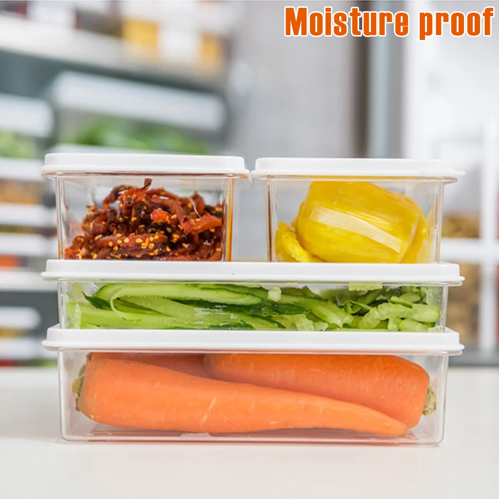 Пластиковый прозрачный контейнер для хранения продуктов домашний холодильник