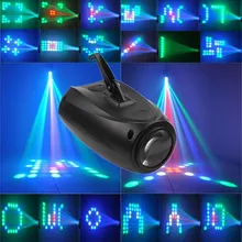 LED petit dirigeable 64 RGBW couleur changeante 10W Moonflower éclairage motif magique scène lumières projecteur pour KTV Pub Club fête