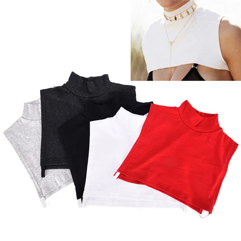 

Fake Collar Women Turtleneck Soft Removable Detachable High Collars Women Apparel Accessories Fashion Solid