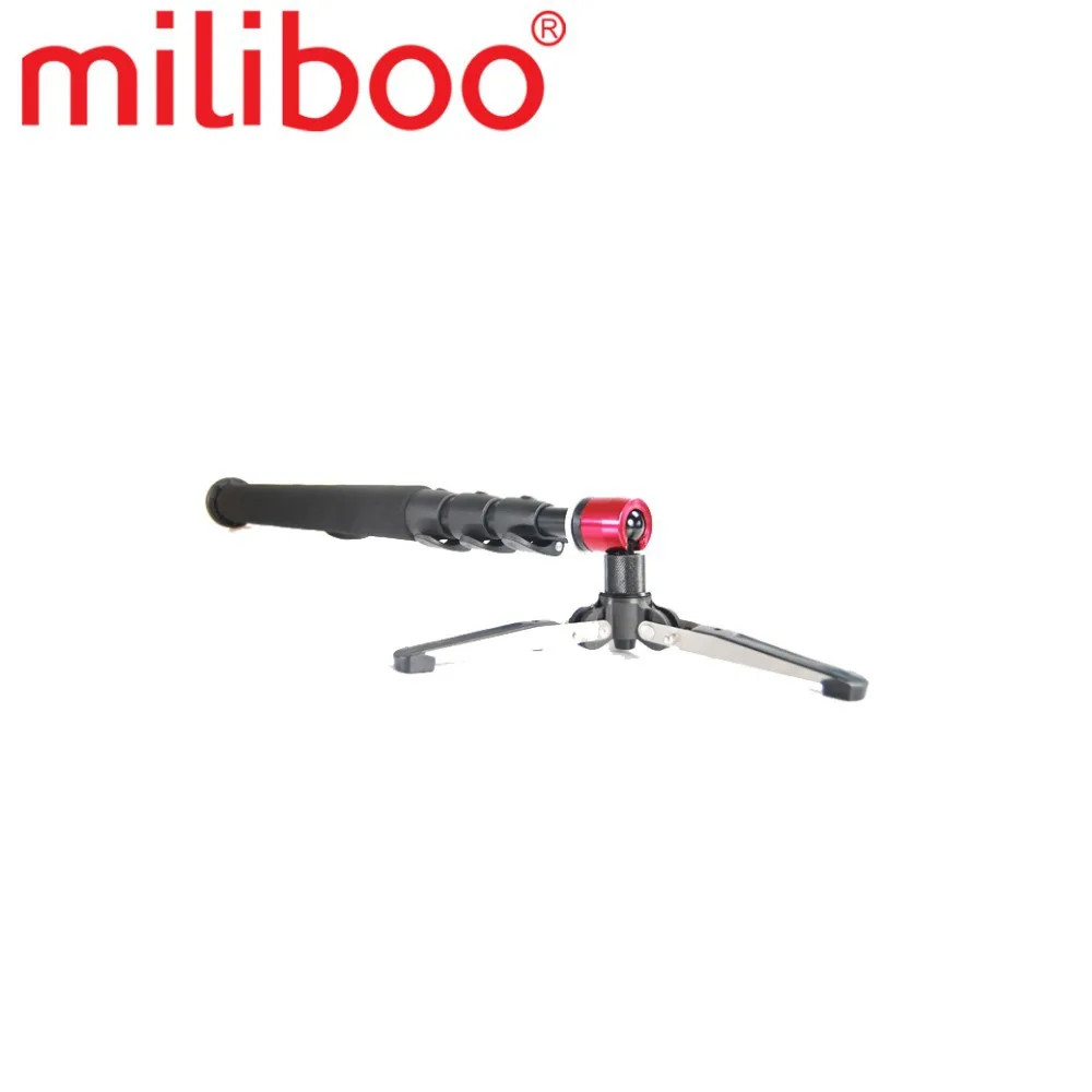 Miliboo MTT705B портативный монопод из углеродного волокна для профессиональных DSLR/камера/VideoCamcorder штатив Стенд половина цены manfrotto