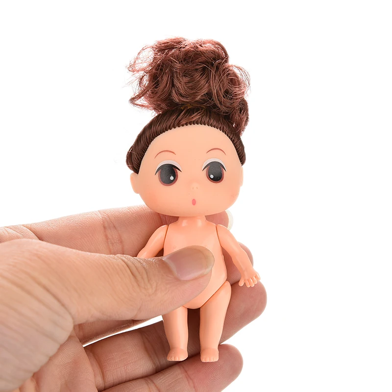 1 X Mini Super Long Blond Hair Doll for ddung Kid Birthday Cake Mold Decor U150