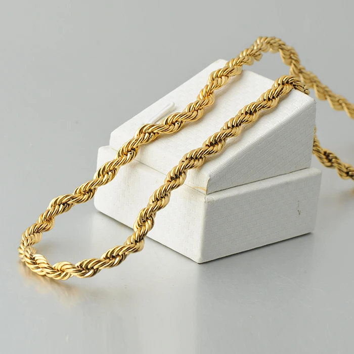 Hip Hop Run DMC 18K Gold Dookie Rope 