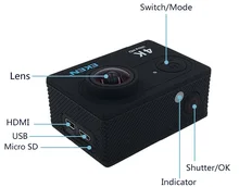 Original Eken H9/H9R action camera 4K wifi Ultra HD 1080p/60fps 720P/120FPS Go waterproof mini cam pro bike video sports camera