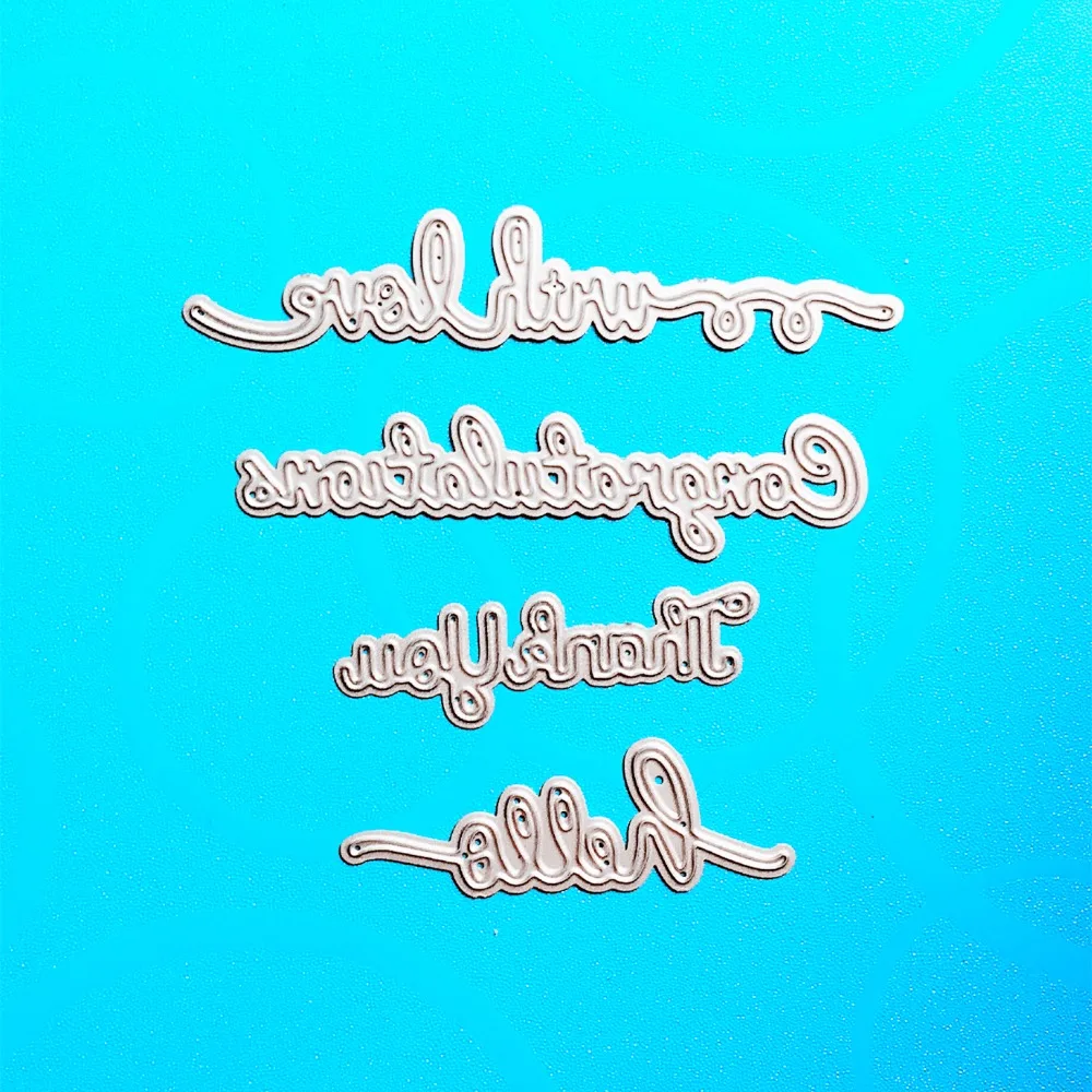 

YLCD805 Love Words Metal Cutting Dies For Scrapbooking Stencils DIY Album Paper Cards Decoration Embossing Folder Die Cutter