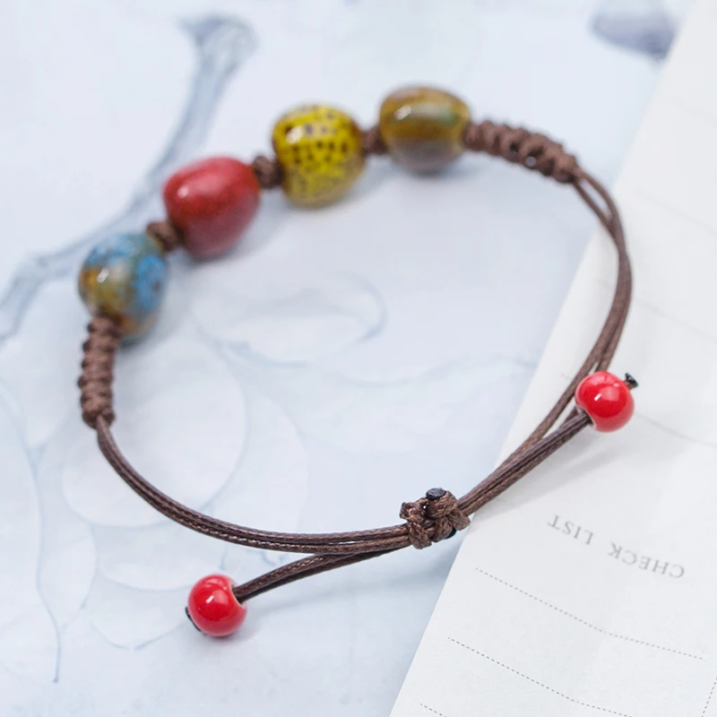 Ceramic Bracelet Love stone women's hand-woven couple jewelry