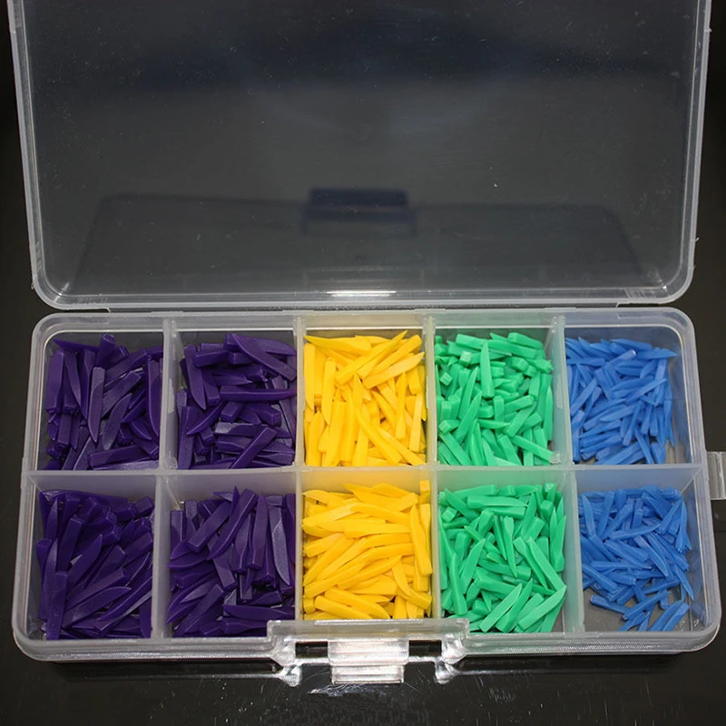 800pcs 100/800 шт. Одноразовые медицинские зубные клиновидные Diastema средние тонкие клинья 4 размера оральные межзубные наполнения стоматологические инструменты - Цвет: 800pcs