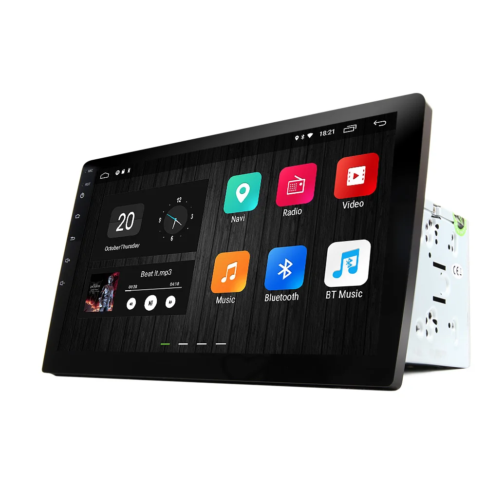 Discount 10.1" Android 8.1 OS Two Din Car Multimedia System 2 Din Car Navigation GPS Double Din Car Radio with Adjustable Viewing Angles 1