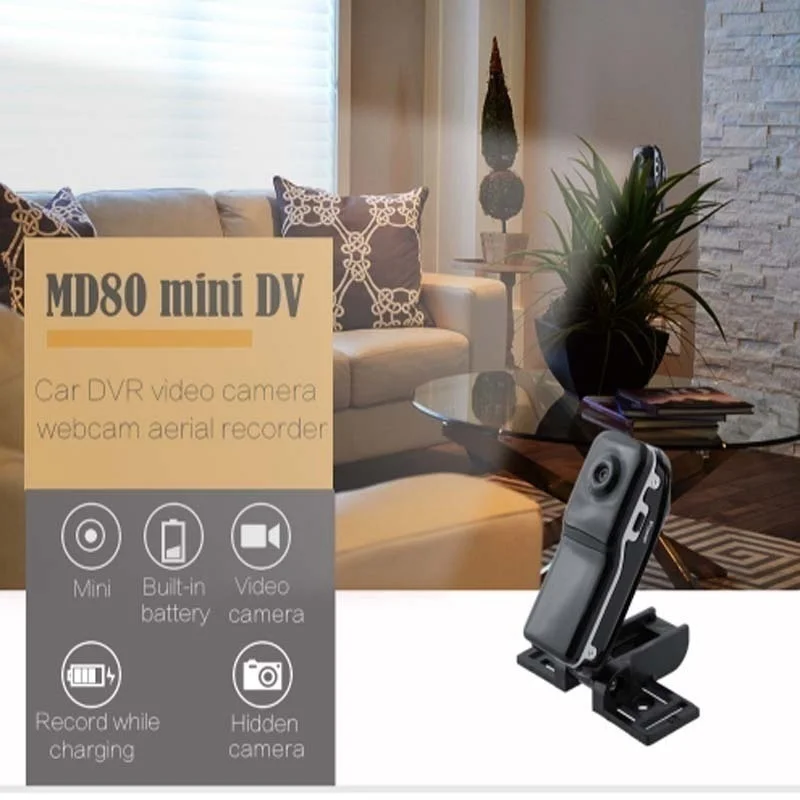  Mini MD80 Esterno Mini Macchina Fotografica Portatile DV HD Micro Cam Voice Con 4 GB Carta di TF