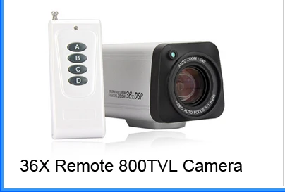 800TVL remote controller 36X zoom box cctv camera