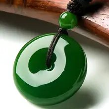Chinês falso yongshan cultura fivela de segurança pingente colar jóias presente moda