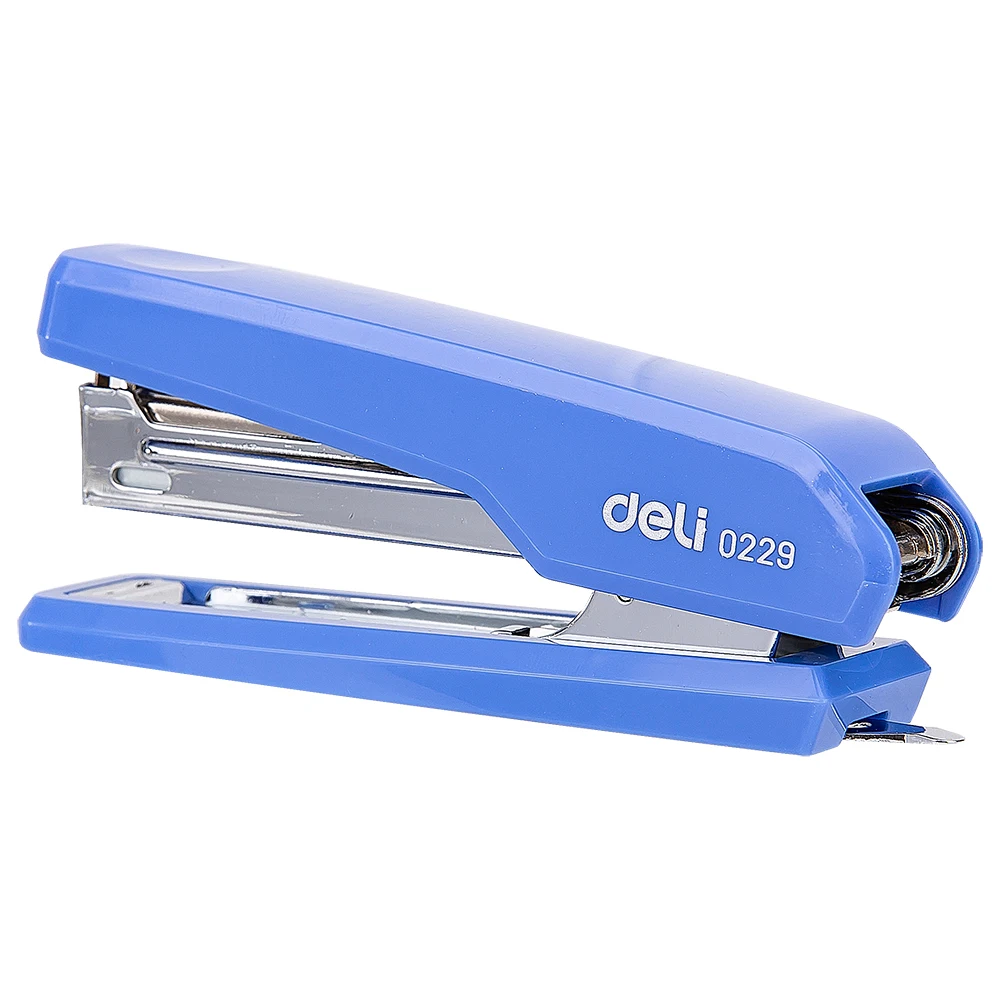 Metal Stapler DELI Stapler 10 # Durable Stapling Machine Metal Structure Paper Binding Tools Office Supplies Push Stapler Hand Stapler