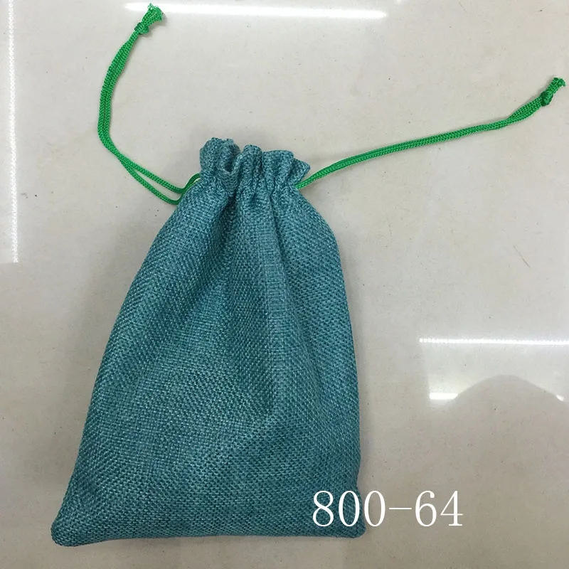 RE 7*9cm 50pcs/lot Handmade Jute Drawstring Burlap Wedding Party Christmas Gift Jewelry Pouches Packaging Bags | Украшения и