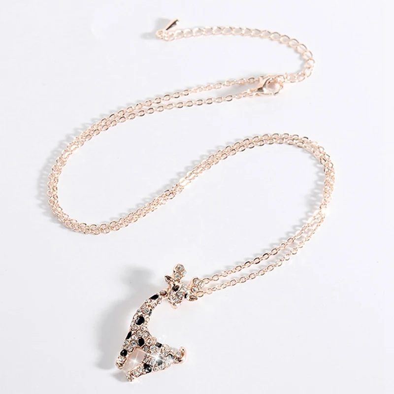 1 шт. женские модные ювелирные изделия милый олень с черной точкой подвеска белый