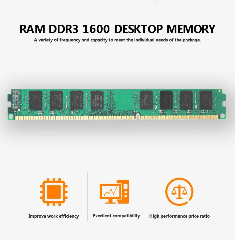 Абсолютно новая DDR3 1600 4 Гб настольная Память ram DIMM