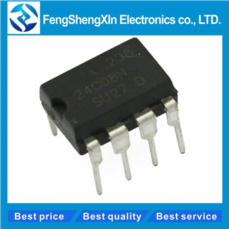 10 шт./лот Новый 24C08 AT24C08AN AT24C08N AT24C08A Memory IC DIP-8 | Электронные компоненты и