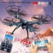MIni Drone RC helicopter X5SW-1 Wifi FPV RTF 2.4G 4CH RC Black quadcopter Camera Drone with HD Camera UAV RC toys for kids gift