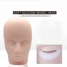 Pro тренировочный манекен плоская голова Практика Макияж ресницы для наращивания ресниц Обучение массаж лица манекен плоская голова