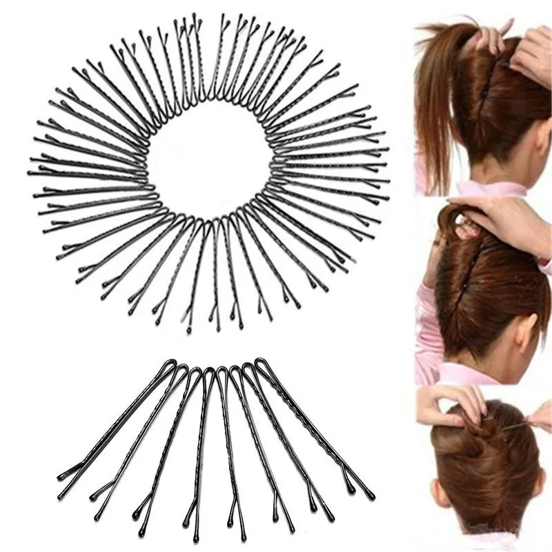 

60Pcs/set Hair Clips for Women Ladies Bobby Pins Invisible Curly Wavy Grips Salon Barrette Hairpin Hair Accessories Styling Tool