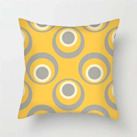 Fuwatacchi чехол для подушки с банановым узором, желтый геометрический чехол для подушки для домашнего стула, дивана, декоративные подушки - Цвет: PC08382