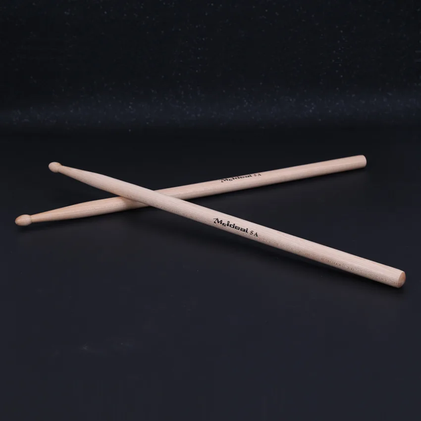 Pair 5A Maple Wood Drum Stick Percussion Instruments Parts