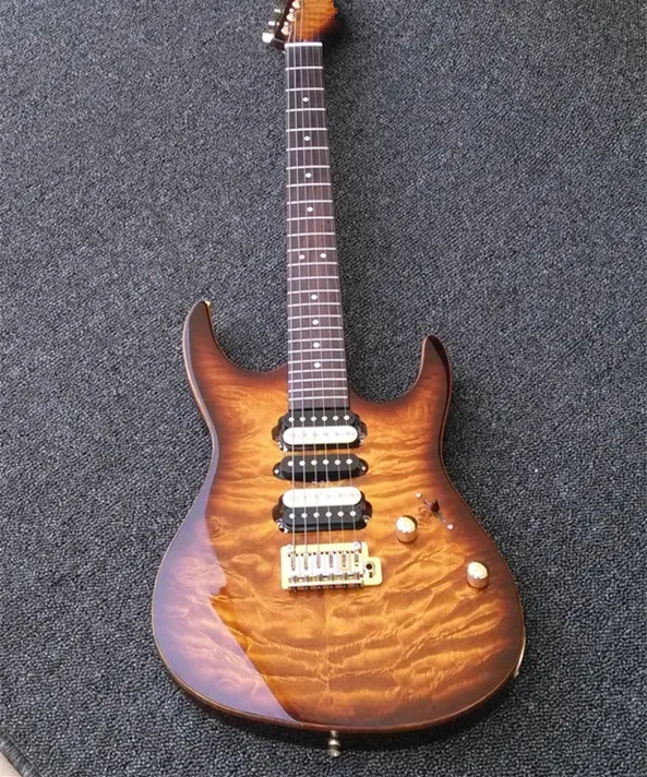

2019 new + factory + Sur deluxe guitar 24 frets Killer quilted maple top Sur Luxury electric guitar Free Shipping Suer Guitar