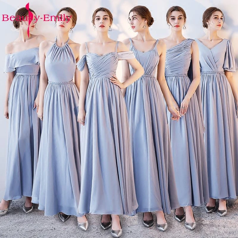 light grey bridesmaid