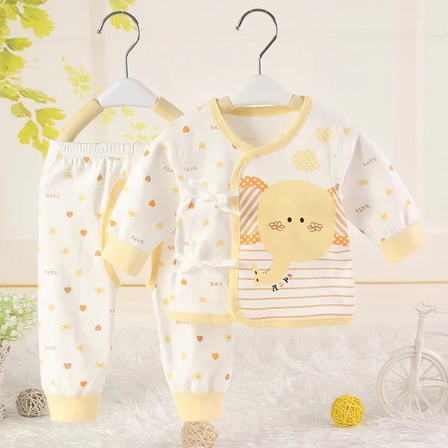 Soft 100 Cotton Newborn Baby Girl Clothing Set 2 Pieces Newborn Baby