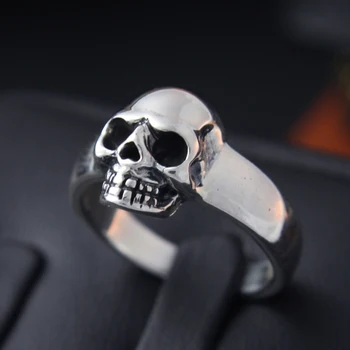 

S925 Silver Skull Ring Mens Silver ring finger ring female retro lovers