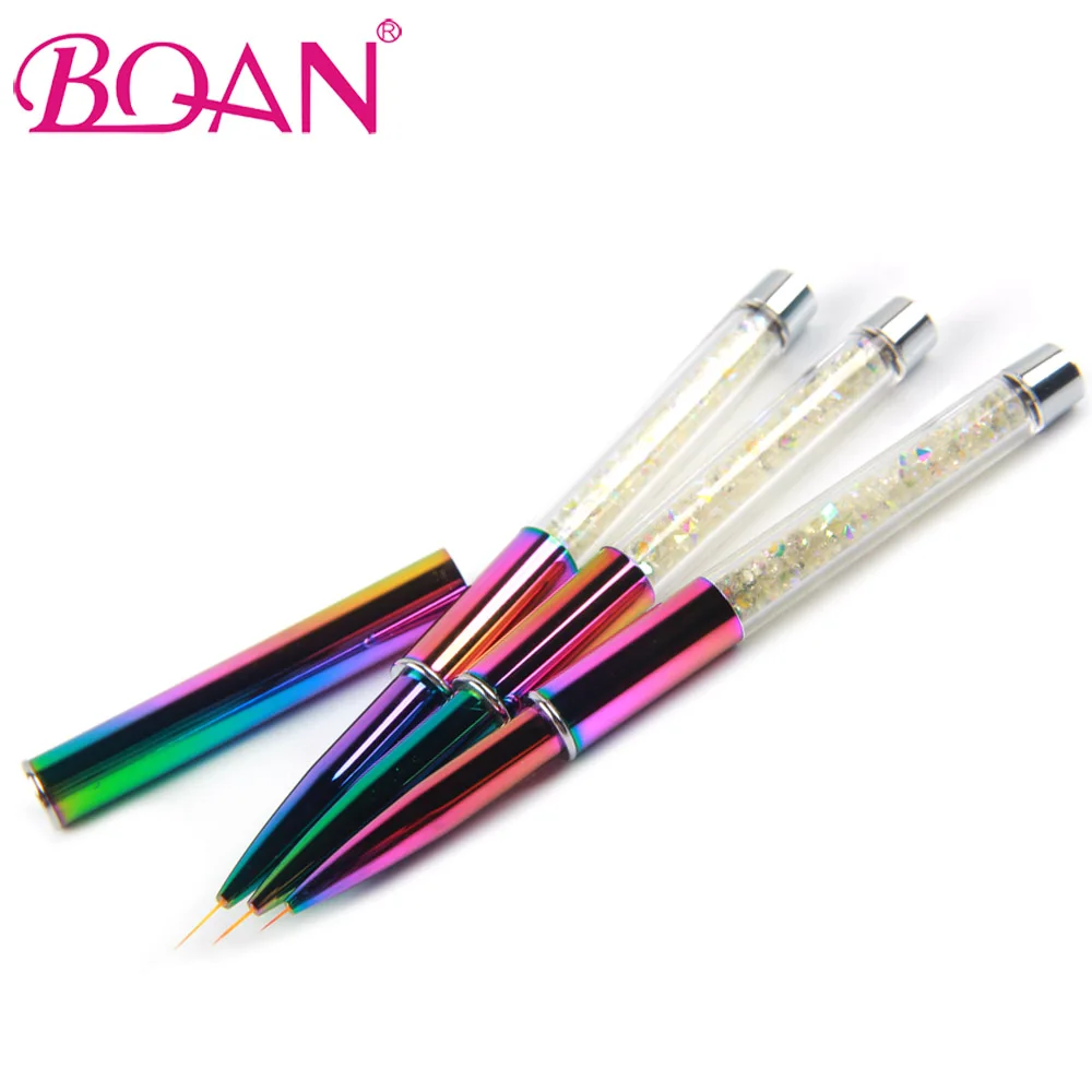 BQAN Nail Art Liner Painting Pen 3D Советы DIY акриловые кисти для УФ-геля Набор для рисования цветок линия сетка французский дизайн Маникюрный Инструмент