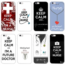 Силиконовый чехол для телефона Keep Calm I'm a Nurse для iPhone XR X XS Max 8 7 6s 6 plus SE 5s 5c 5 iPod Touch