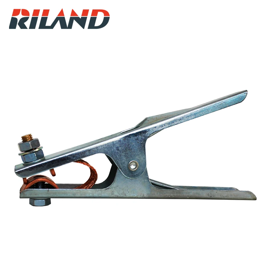 RILAND 300A Earth Clamp For Welding Machines Spring Loaded Ground Clamp