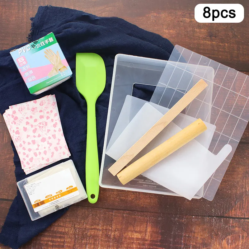 8pcs DIY конфеты изготовление пресс-форм прозрачный сахар делая набор конфеты из нуги ручной работы инструмент MDD88 - Цвет: 8pcs