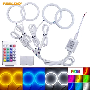 

FEEELDO 1set Car Xenon Cotton Angel Eyes Halo Ring Light DRL For Hyundai Sonata(06-07) Headlight