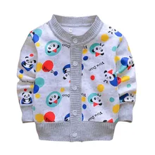 Осенняя одежда для маленьких мальчиков и девочек, Повседневный свитер, пальто для детей, свитер, верхняя одежда, детская вязаная одежда, От 6 месяцев до 3 лет