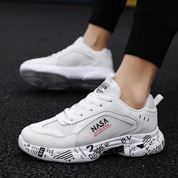 

2019 Running Shoes for Man White Sports Shoes Men Sneakers Outdoor Light Sports Male Sneakers Hot Adults Athletic outdoor Trend