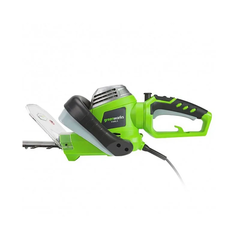 Кусторез электрический Greenworks GHT7068 (Мощность 700 Вт, длина шины 680 мм, макс диаметр ветвей 32 мм, время остановки ножей 1 с)