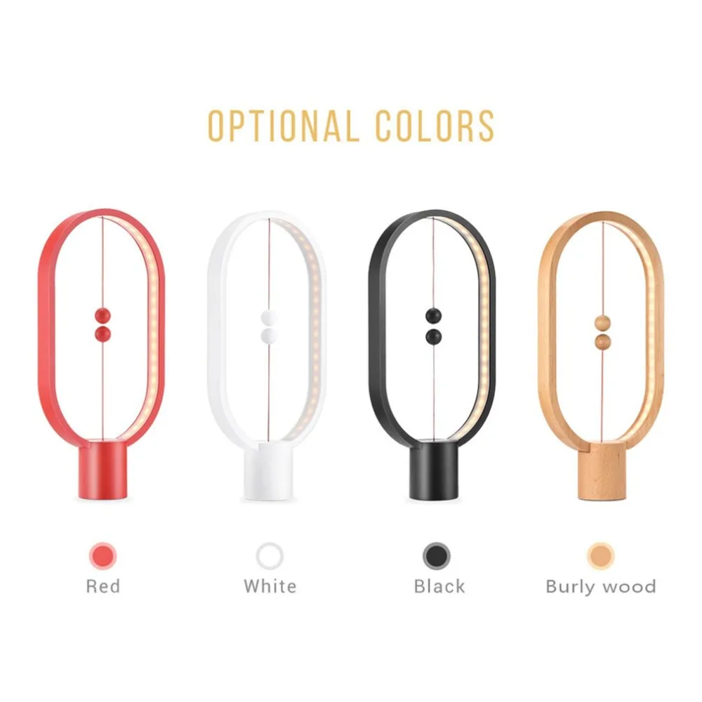 

Magnetic Lamp Balance Creative Smart Lighting Lights LED Ellipse Desk Lamp Magic Floating Balls Switch USB Powered Lamps
